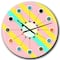Designart 'Memphis Retro Neon Pattern Mid-Century Modern Wall Clock